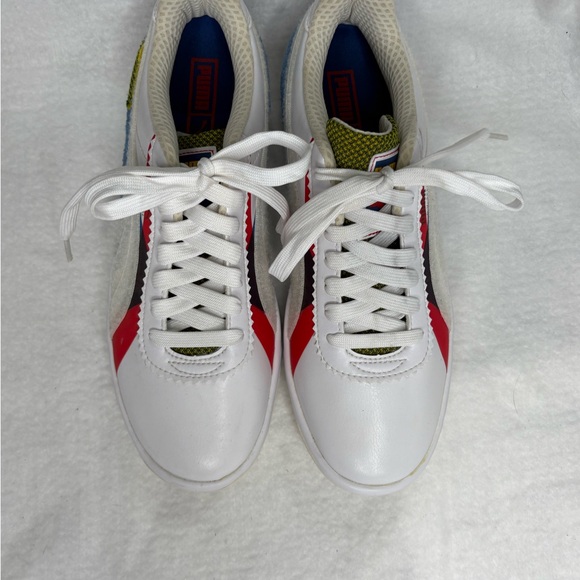 Puma G.V. Special Sneakers Men’s 9 White Red Blue Retro Low-Top - Picture 10 of 13